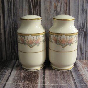 NORITAKE BONE CHINA 9737 BARRYMORE SALT AND PEPPER SET